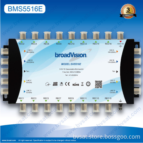 Professional Installing Directv Satellite Cascadable Multiswitch 5 X 5 X 16